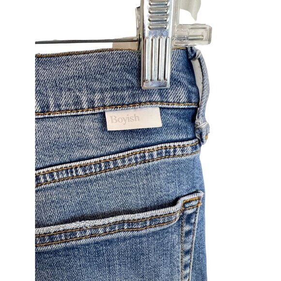 Boyish Jeans Dempsey Blue Clair’s Knee High Rise Straight Leg Jeans - Size 27 - Picture 9 of 9